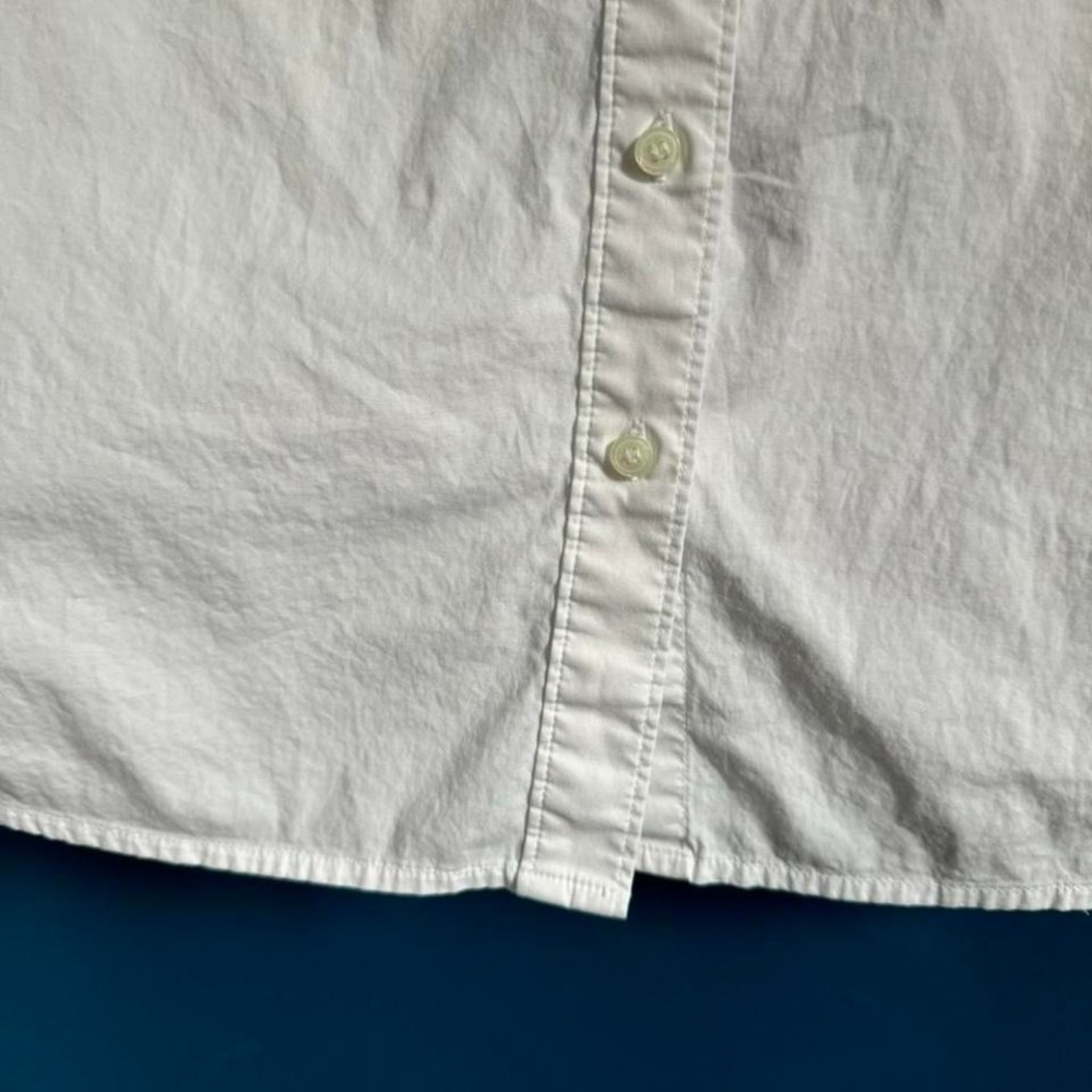 Y2K Lord & Taylor White Blouse Women's Size Large Collared Work Office Siren - Picture 3 of 8